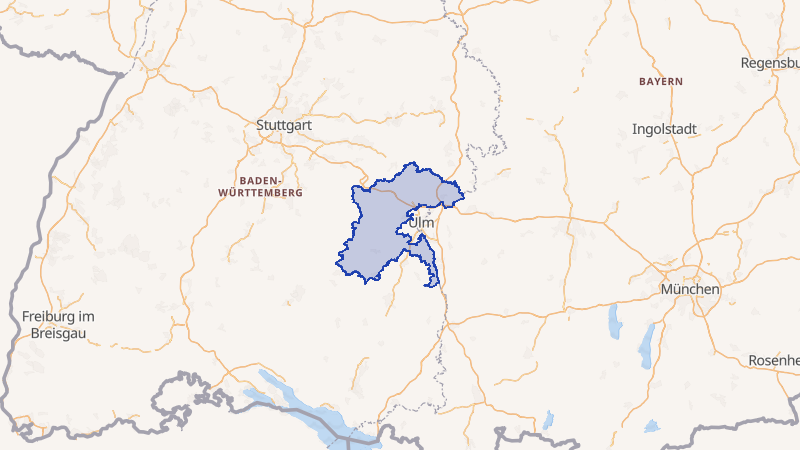 Karte von Alb-Donau-Kreis