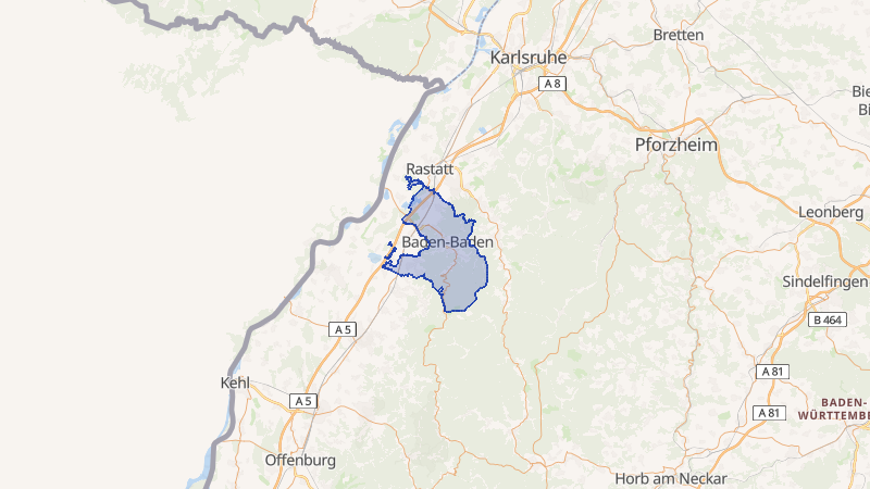 Karte von Baden-Baden