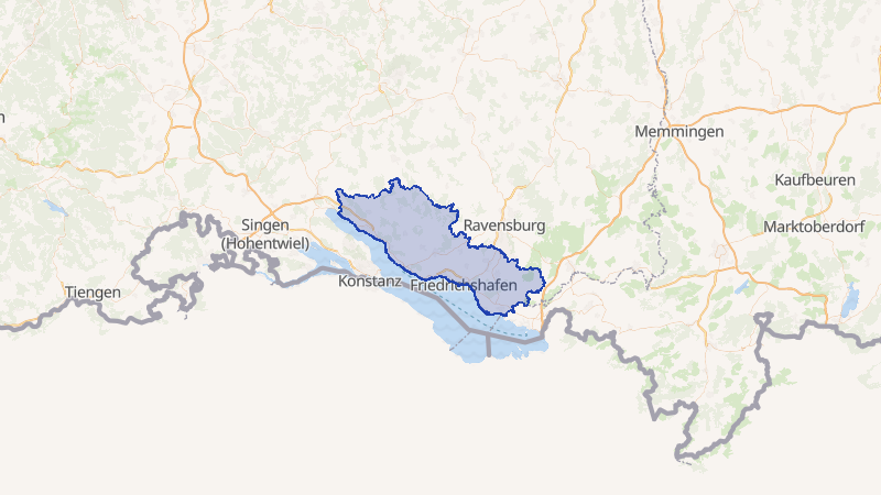 Karte von Bodenseekreis