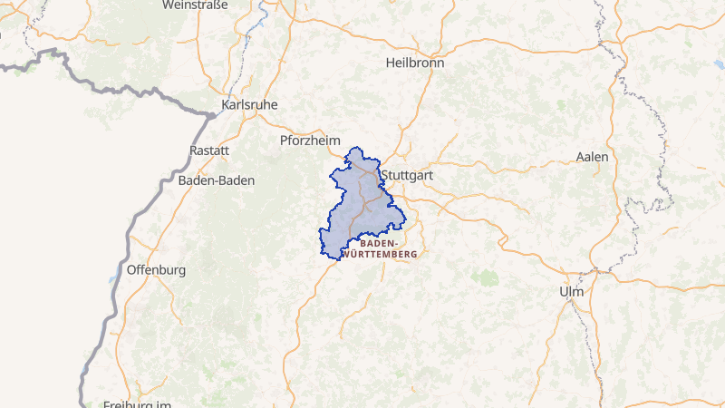 Karte von Böblingen