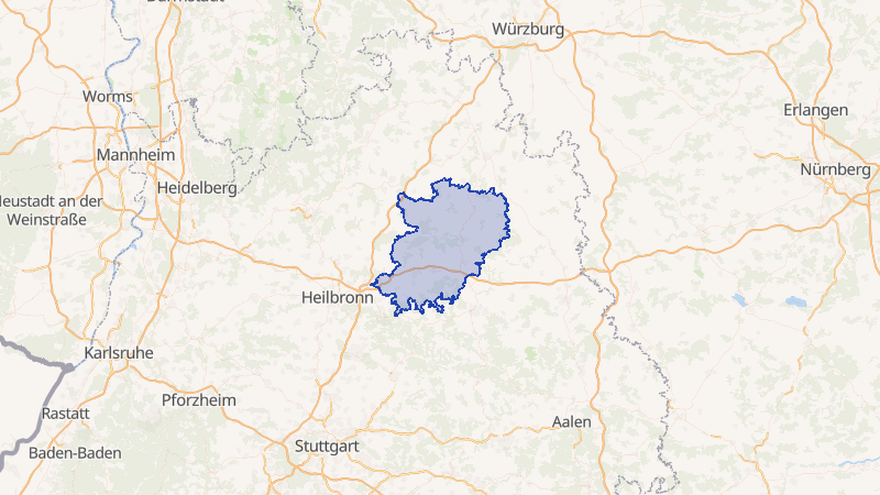 Karte von Hohenlohekreis