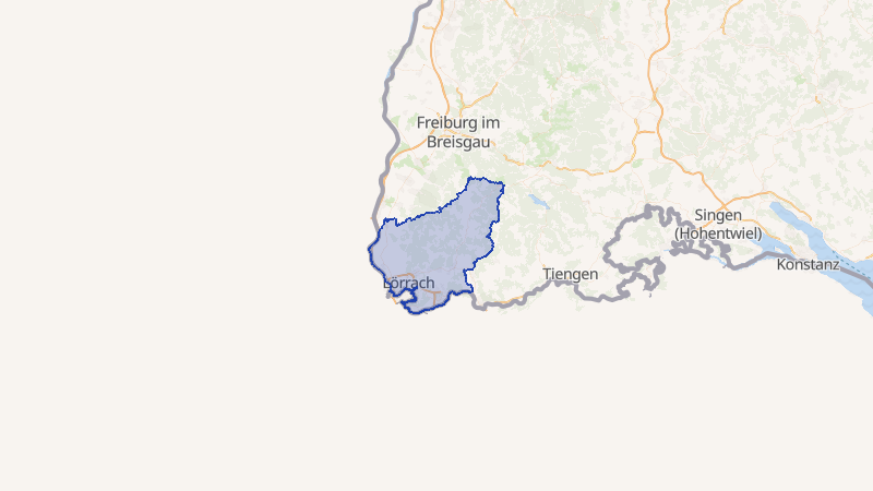 Karte von Lörrach