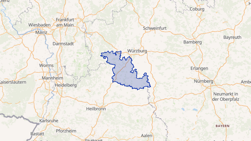 Karte von Main-Tauber-Kreis