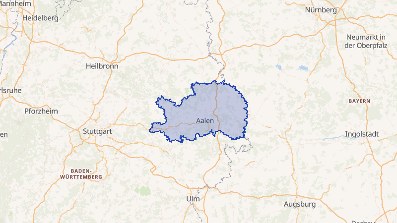 Karte von Ostalbkreis