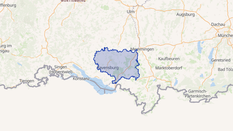 Karte von Ravensburg