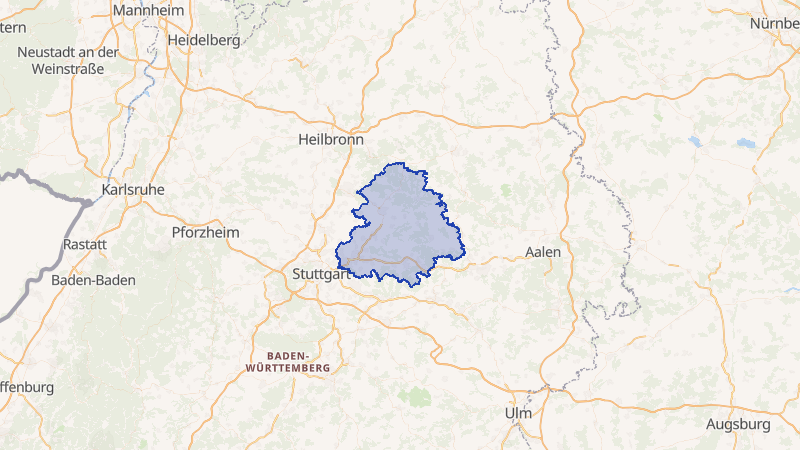 Karte von Rems-Murr-Kreis