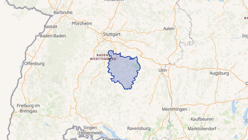 Karte von Reutlingen