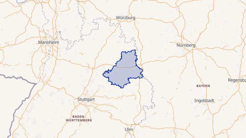 Karte von Schwäbisch Hall