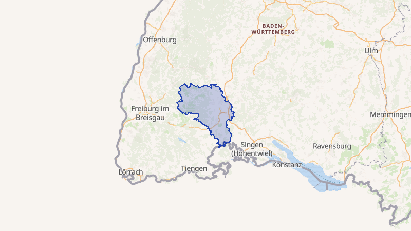 Karte von Schwarzwald-Baar-Kreis
