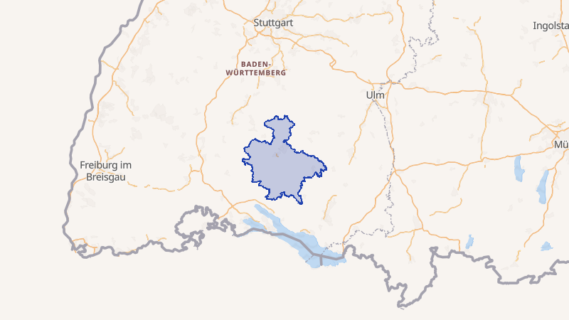 Karte von Sigmaringen