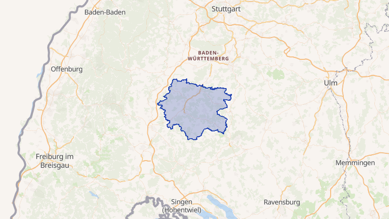 Karte von Zollernalbkreis