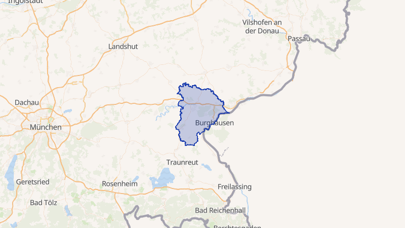 Karte von Altötting