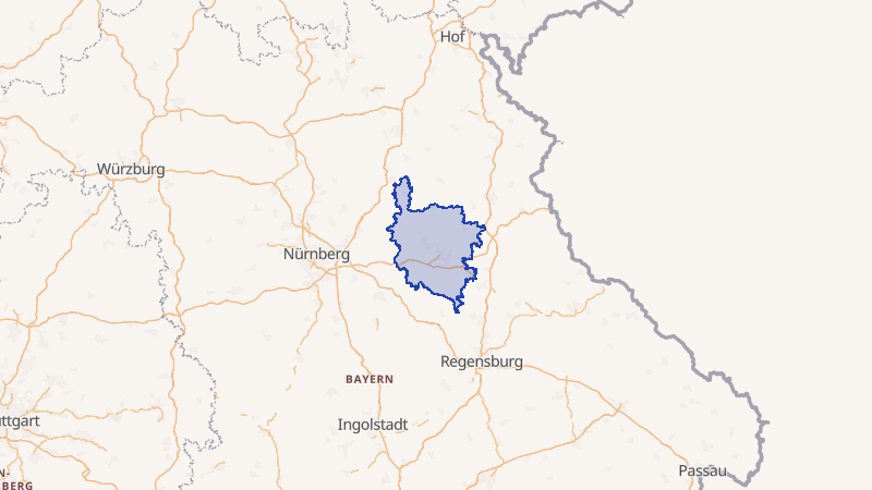 Karte von Amberg-Sulzbach