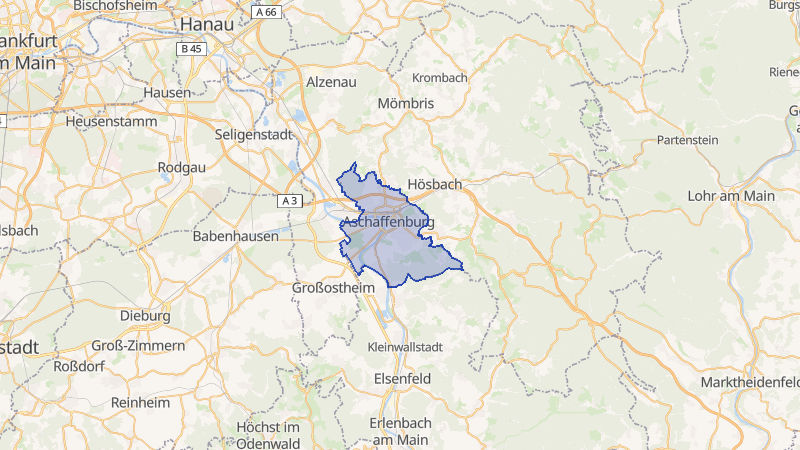 Karte von Aschaffenburg