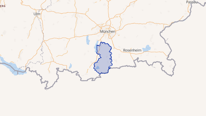 Karte von Bad Tölz-Wolfratshausen