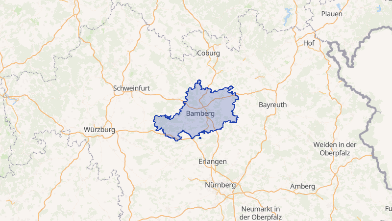 Karte von Bamberg