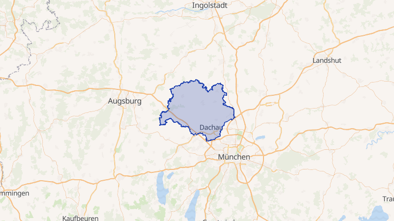 Karte von Dachau