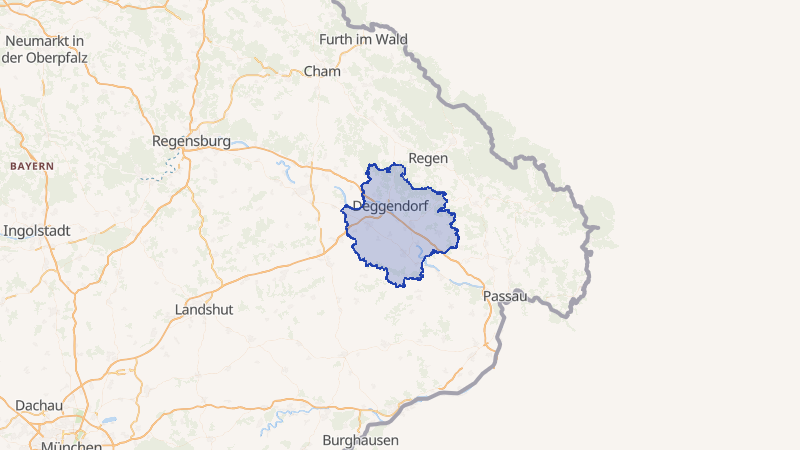 Karte von Deggendorf