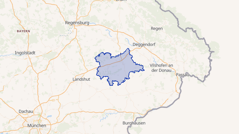 Karte von Dingolfing-Landau