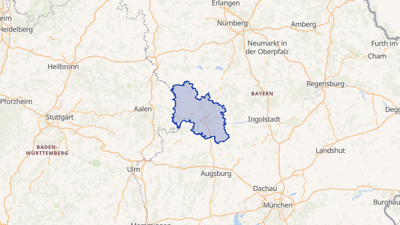 Karte von Donau-Ries