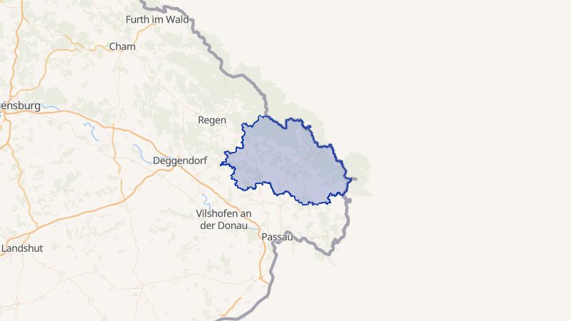 Karte von Freyung-Grafenau