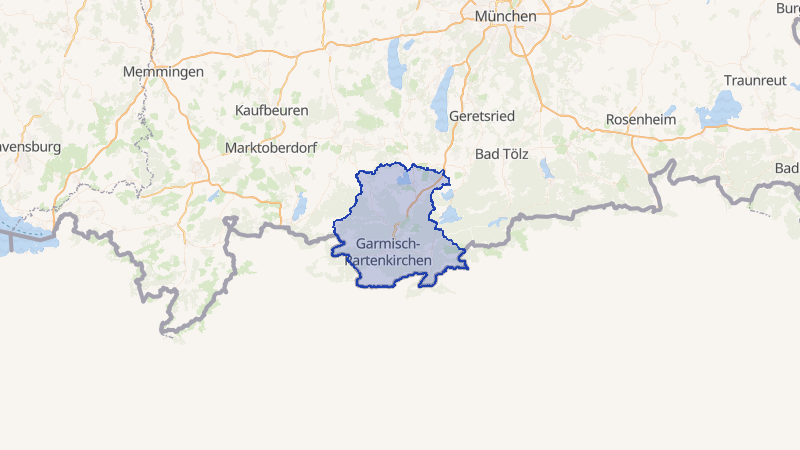 Karte von Garmisch-Partenkirchen