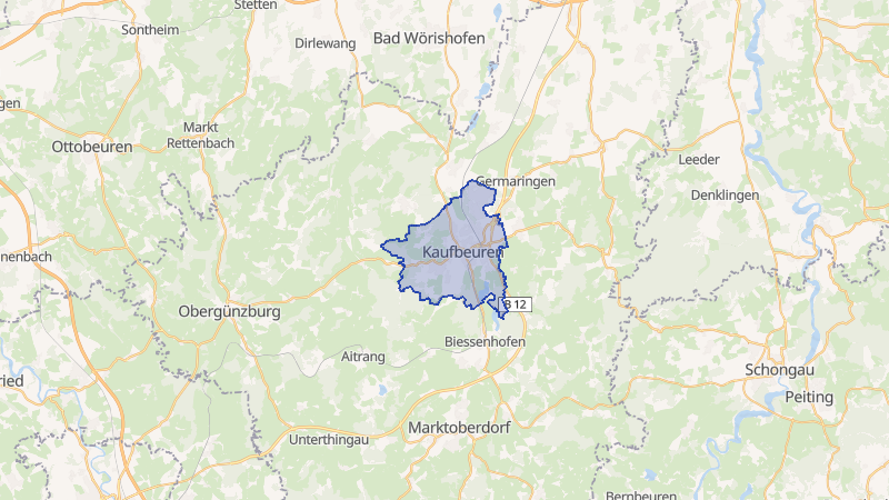 Karte von Kaufbeuren