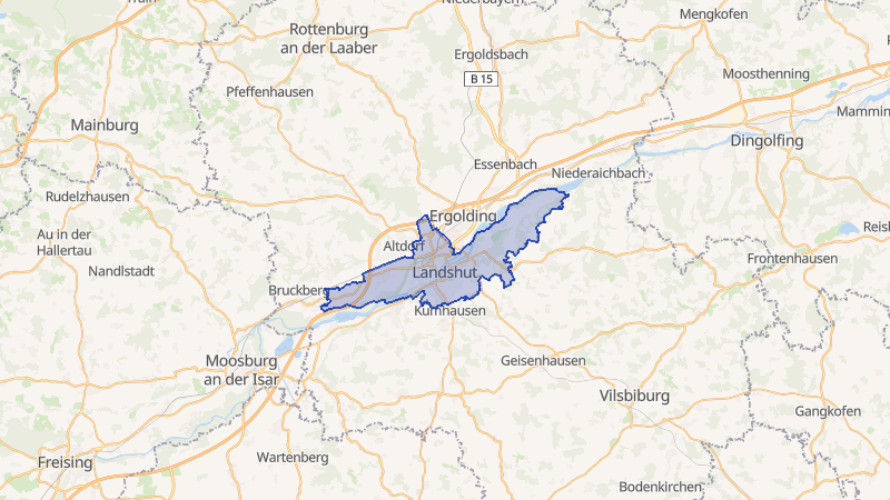 Karte von Landshut
