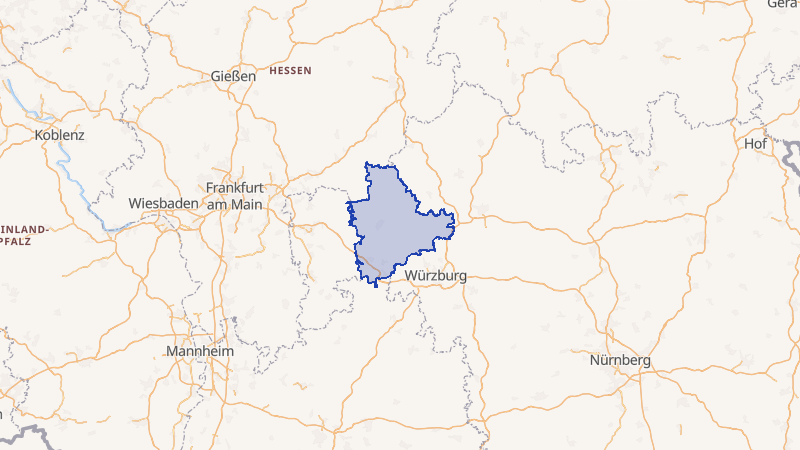 Karte von Main-Spessart