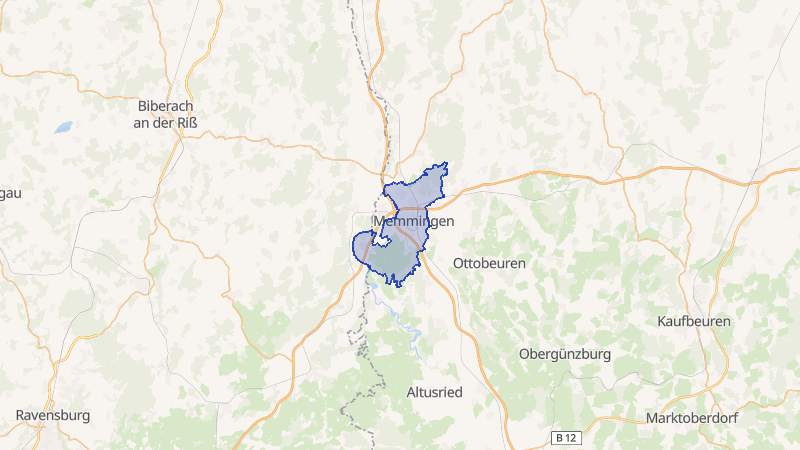 Karte von Memmingen