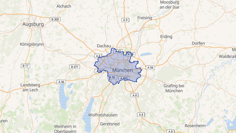 Karte von München