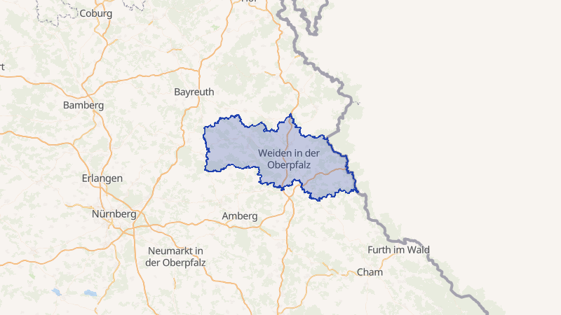 Karte von Neustadt a.d.Waldnaab