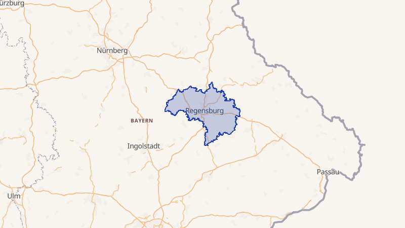 Karte von Regensburg