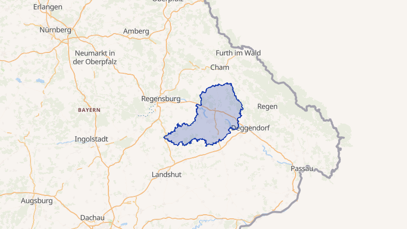 Karte von Straubing-Bogen