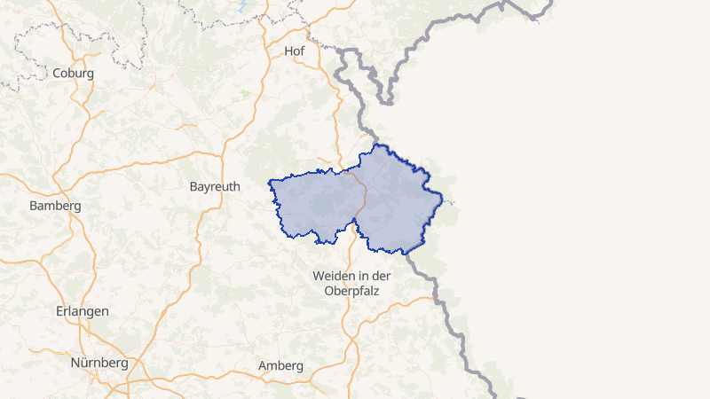 Karte von Tirschenreuth