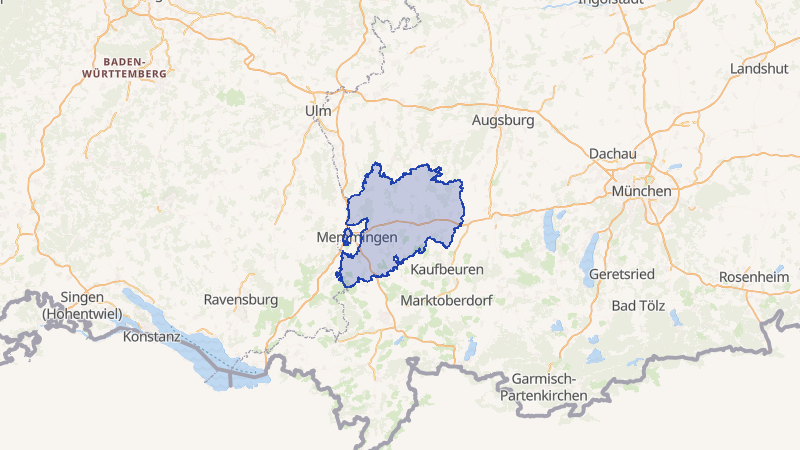 Karte von Unterallgäu