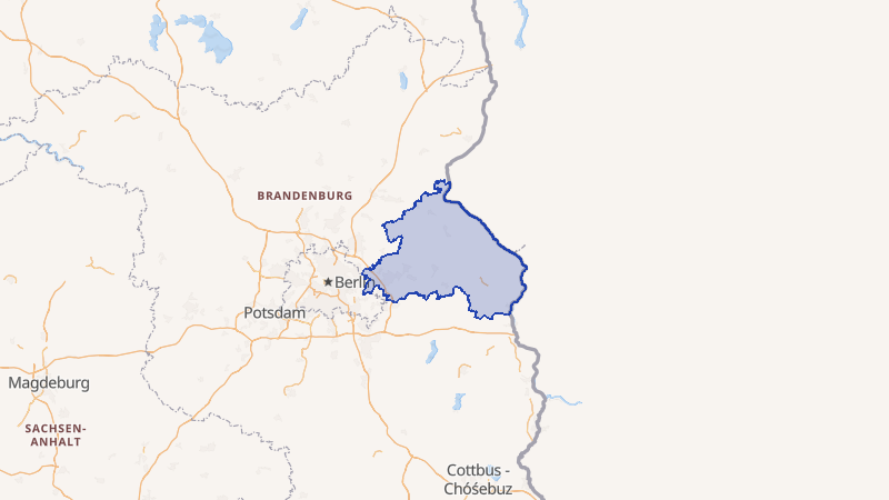 Karte von Märkisch-Oderland