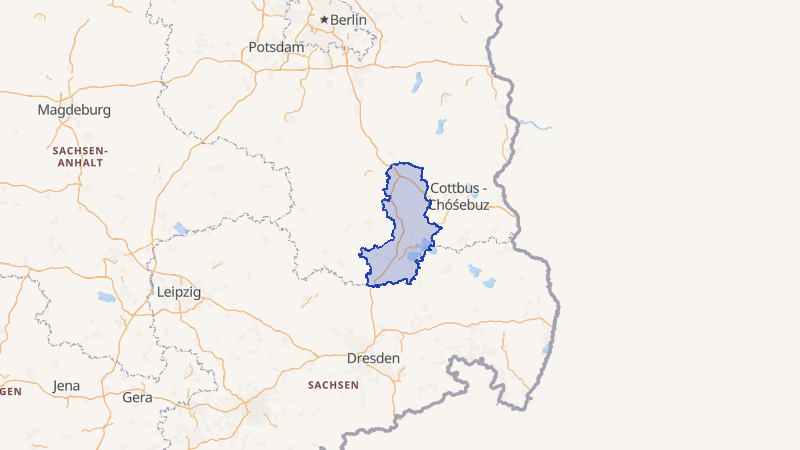 Karte von Oberspreewald-Lausitz