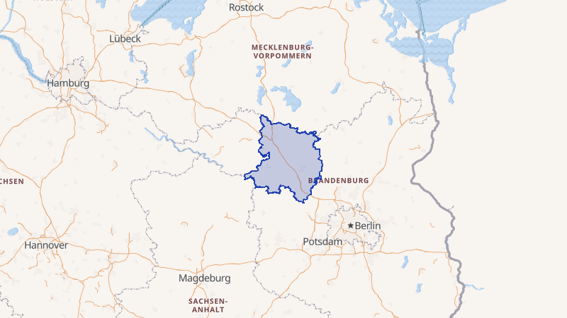 Karte von Ostprignitz-Ruppin