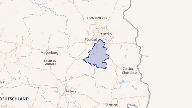 Karte von Teltow-Fläming