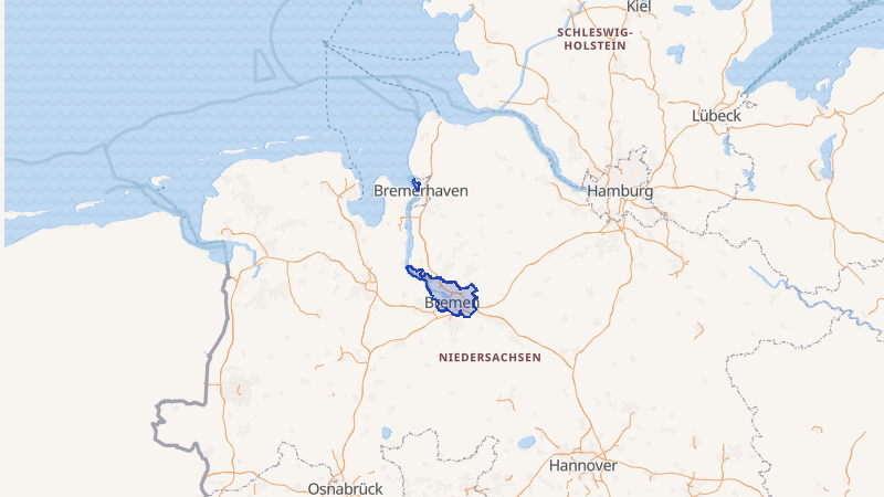 Karte von Bremen