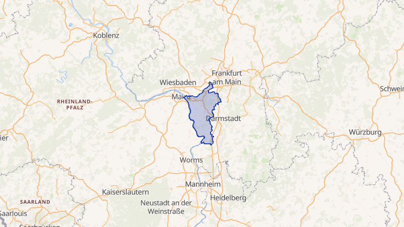 Karte von Groß-Gerau