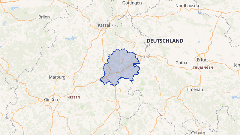 Karte von Hersfeld-Rotenburg