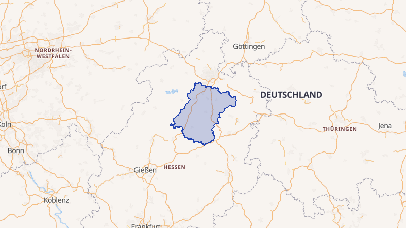 Karte von Schwalm-Eder-Kreis