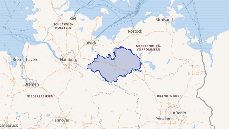 Karte von Ludwigslust-Parchim