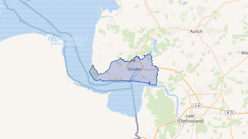 Karte von Emden