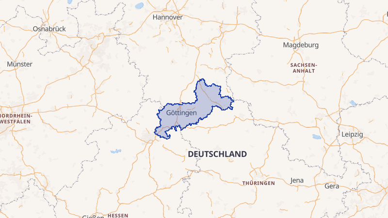 Karte von Göttingen