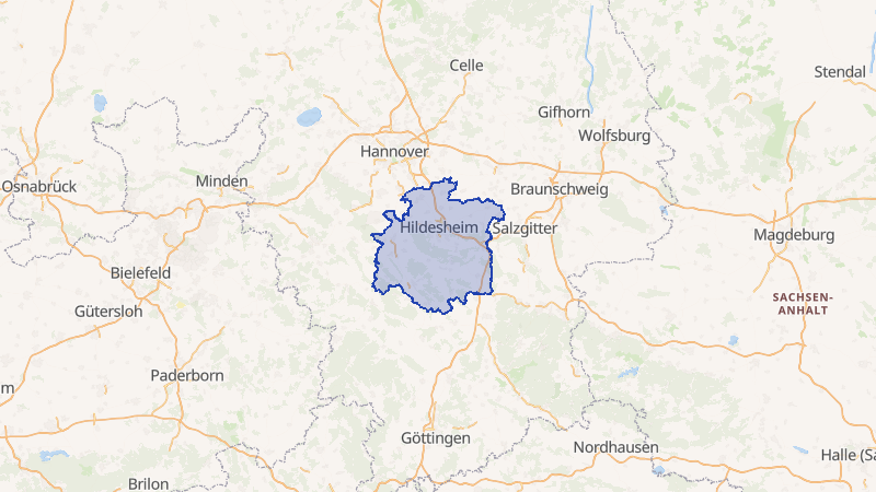 Karte von Hildesheim