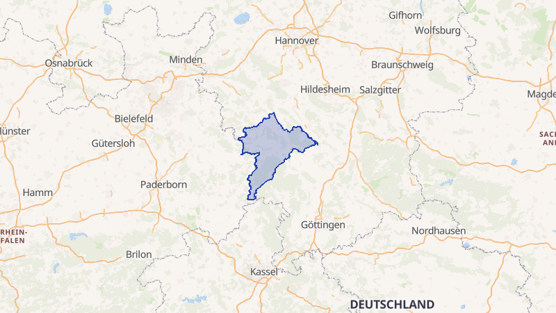 Karte von Holzminden