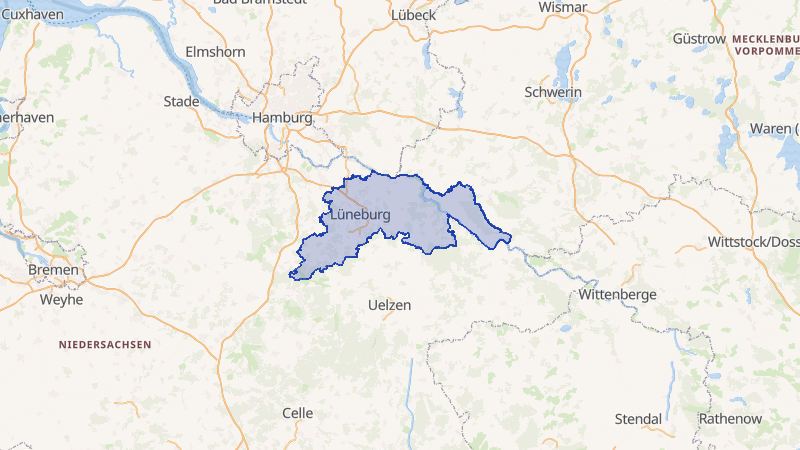 Karte von Lüneburg